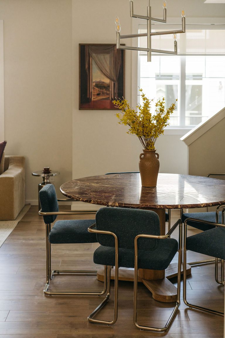prh gallery kinship living small dining table and stairs